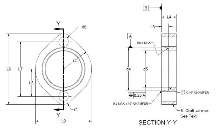 Oval flange clamp connection for air compressor Oval flange clamp connection for air compressor