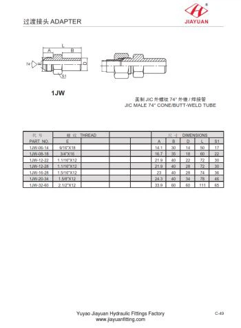 Gason JIC End Weld Tube